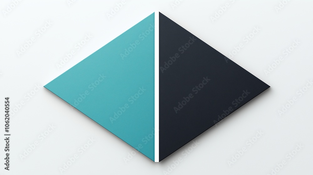 Blue and black diamond shape is displayed on a white background. The blue diamond is positioned on the left side of the image, while the black diamond is on the right side Blue and black diamond shape is displayed on a white background. The blue diamond is positioned on the left side of the image, while the black diamond is on the right side