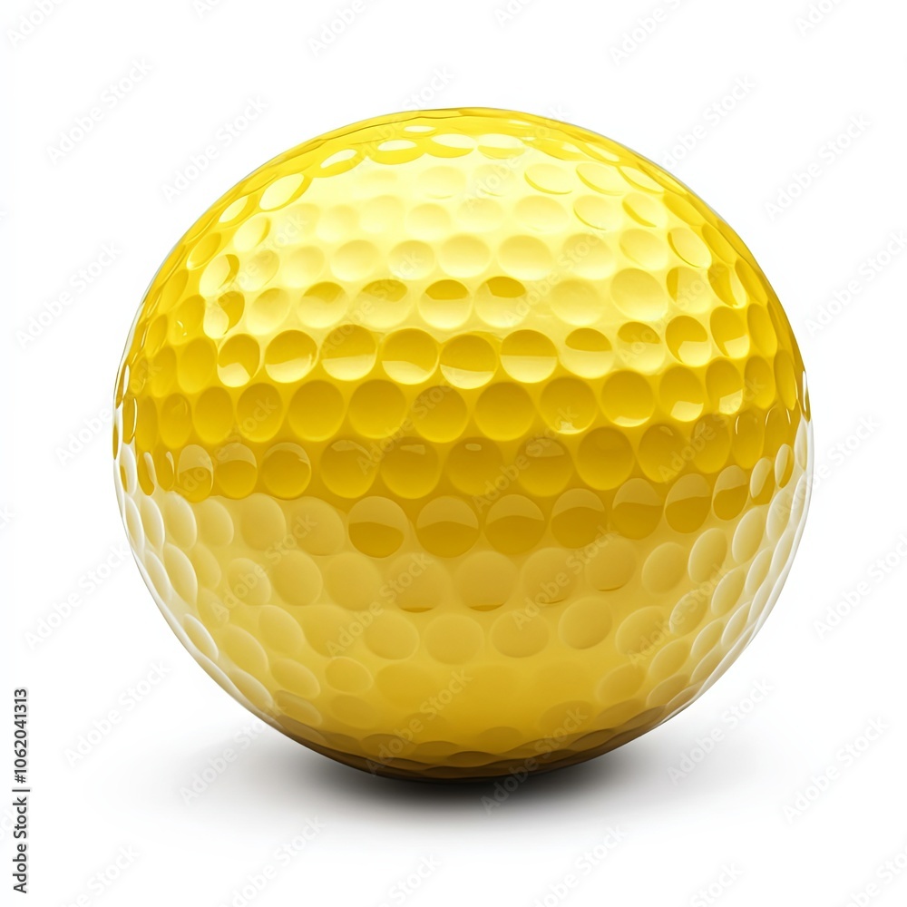 Yellow Golf Ball Close-Up: A Striking Image of a Golf Ball Yellow Golf Ball Close-Up: A Striking Image of a Golf Ball