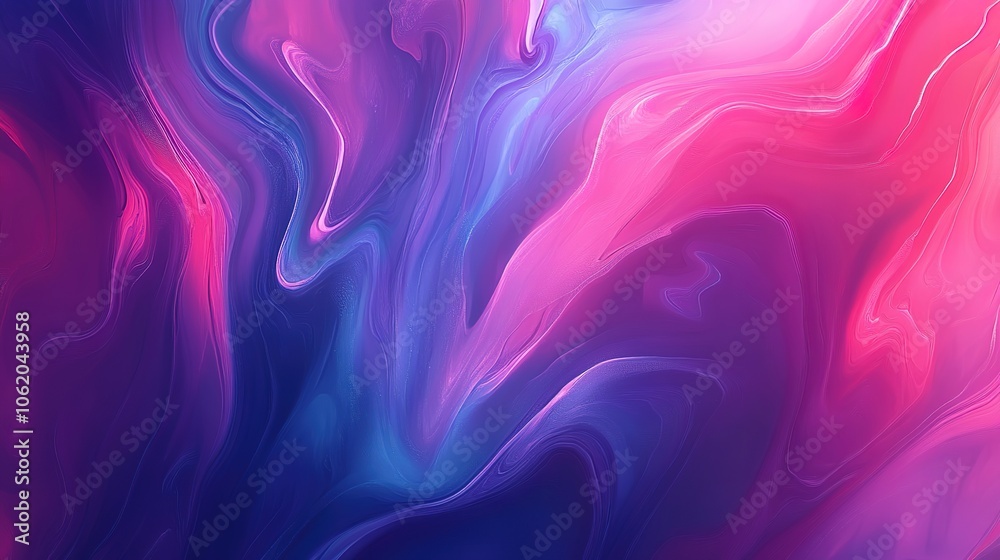 Vibrant colors abstract swirl pattern background, full of movement and depth, suitable for use as wallpaper or print, flat illustration and vector style