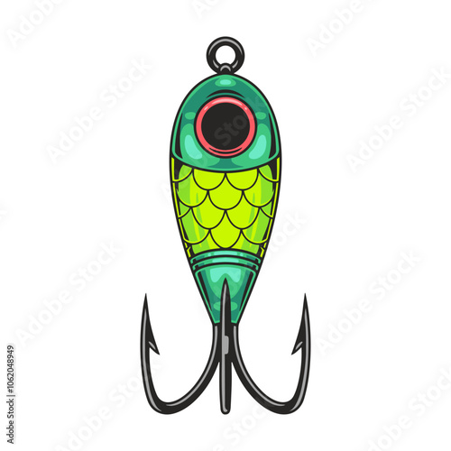 Colorful fishing lure for lake fishing