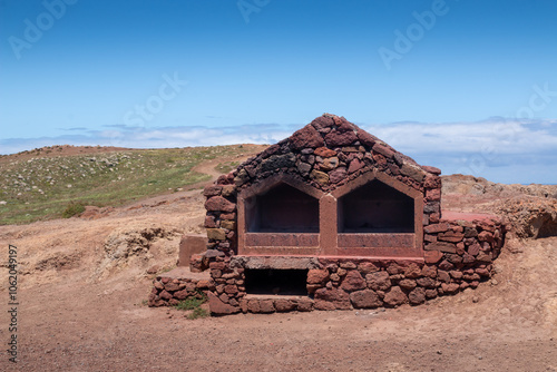 Place for barbecue, Madeira, Portugal photo