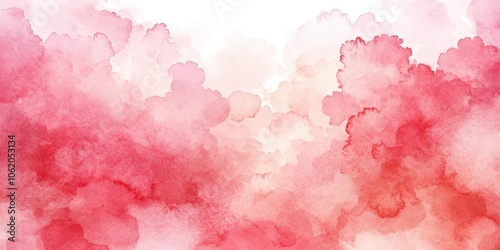 Abstract Watercolor Background with Red and Pink Hues photo