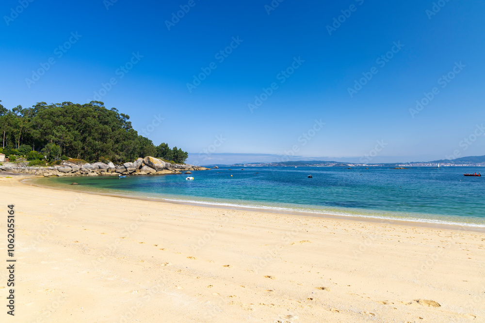Praia da Mourisca, Bueu - Beluso near Bueu, Province of Pontevedra, Galicia, Spain Praia da Mourisca, Bueu - Beluso near Bueu, Province of Pontevedra, Galicia, Spain