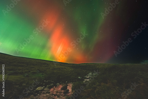 Northern lights of the 11/10/2024 at Sally Gap, county Wicklow, Ireland