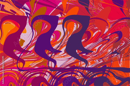 Abstract background, Waves of Emotion in a Fantasy World