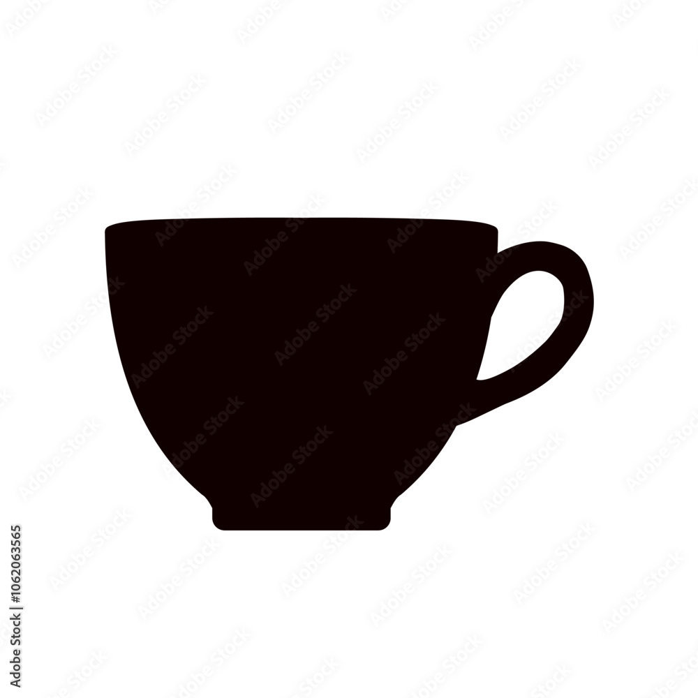 cup of hot coffee - vector icon cup of hot coffee - vector icon