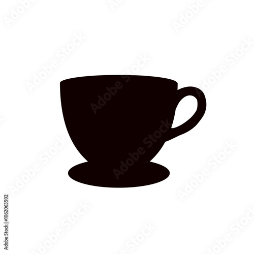 cup of hot coffee - vector icon