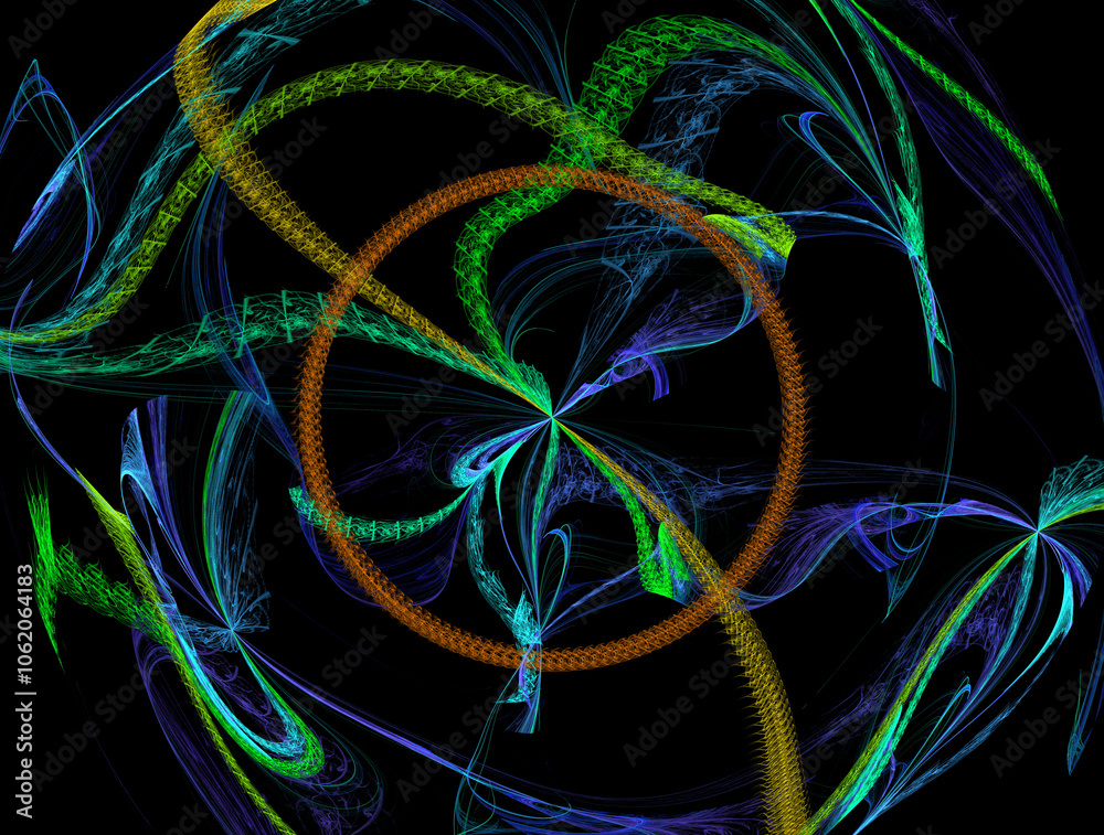 Imaginatory fractal abstract background Image