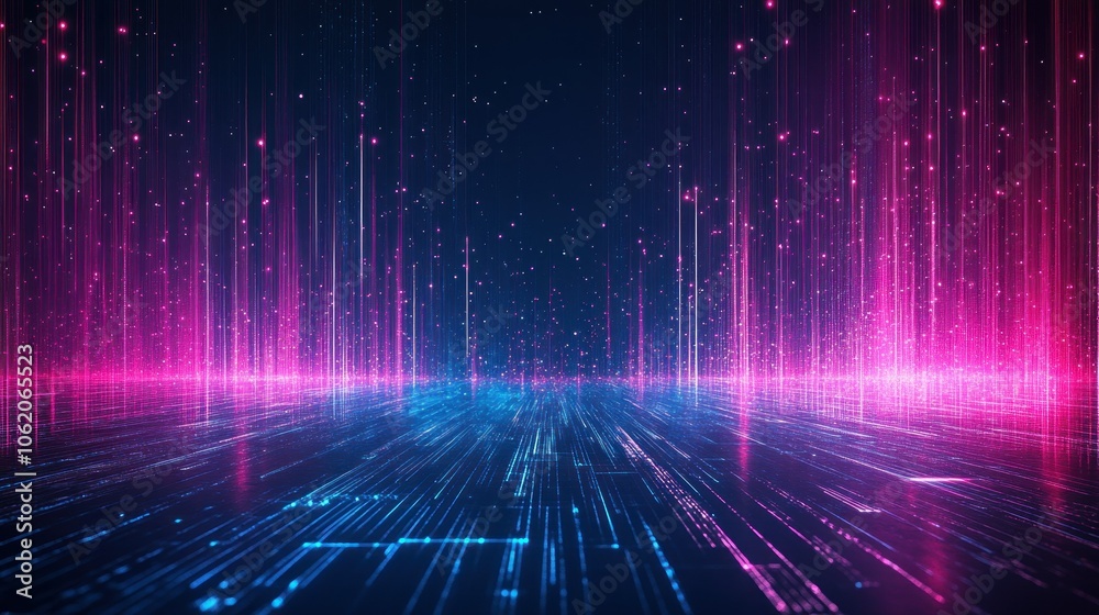 Futuristic digital data network abstract signal wave glowing modern technology cyber background wallpaper AI generated image Futuristic digital data network abstract signal wave glowing modern technology cyber background wallpaper AI generated image