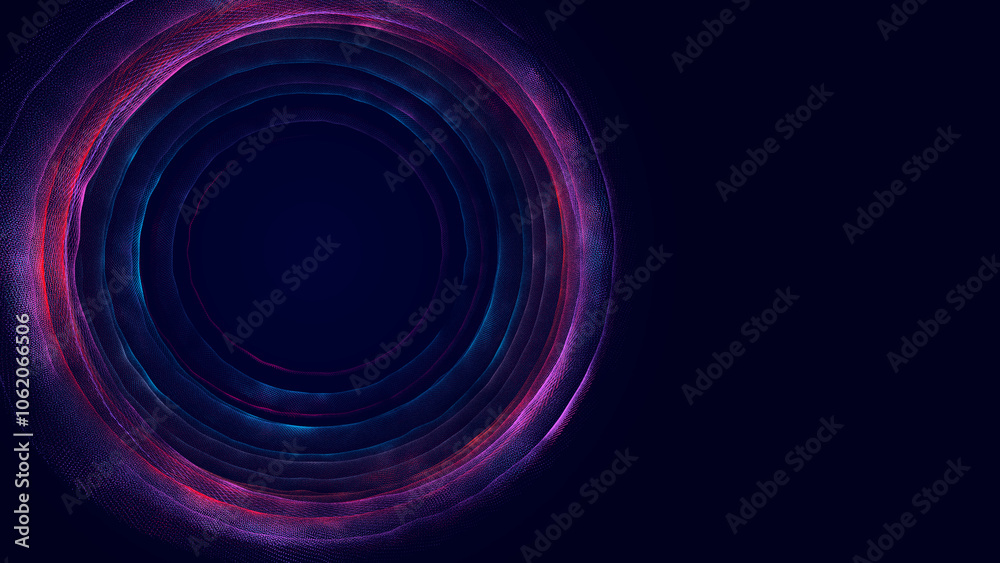 Collection of bright dots on a dark background. Abstract sound wave of particles. Data network. 3D rendering. Collection of bright dots on a dark background. Abstract sound wave of particles. Data network. 3D rendering.