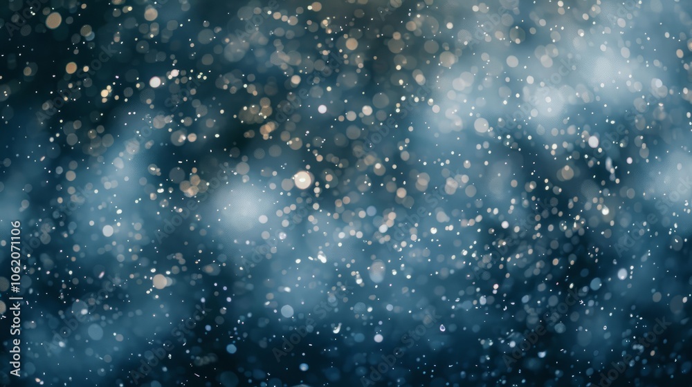 Fototapeta premium Abstract background with sparkling lights and bokeh, creating a dreamy and ethereal atmosphere.