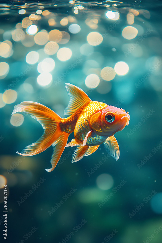 goldfish in aquarium goldfish in aquarium