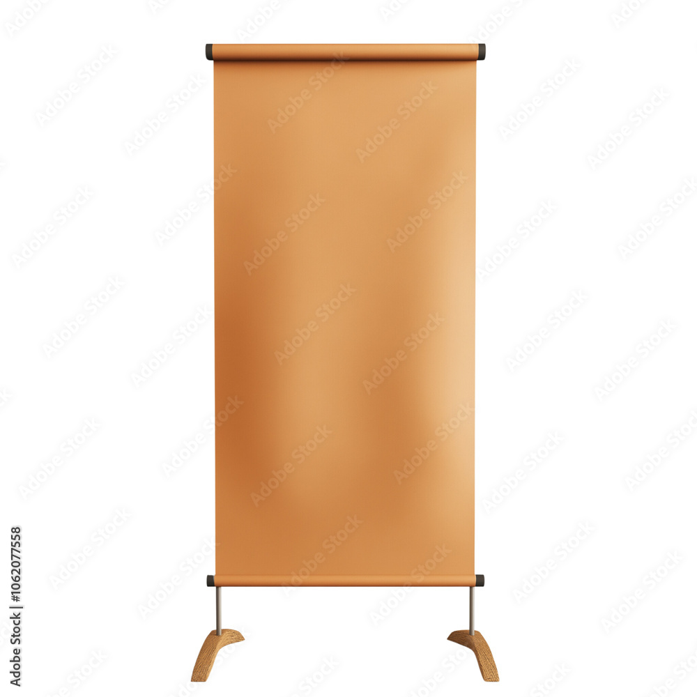 Roll up banner stand isolated on transparent background or white background Roll up banner stand isolated on transparent background or white background