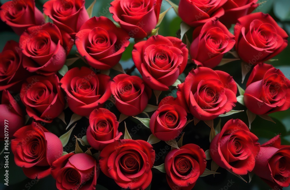 A lot of beautiful red roses. Beautiful festive background with place for text. A lot of beautiful red roses. Beautiful festive background with place for text.