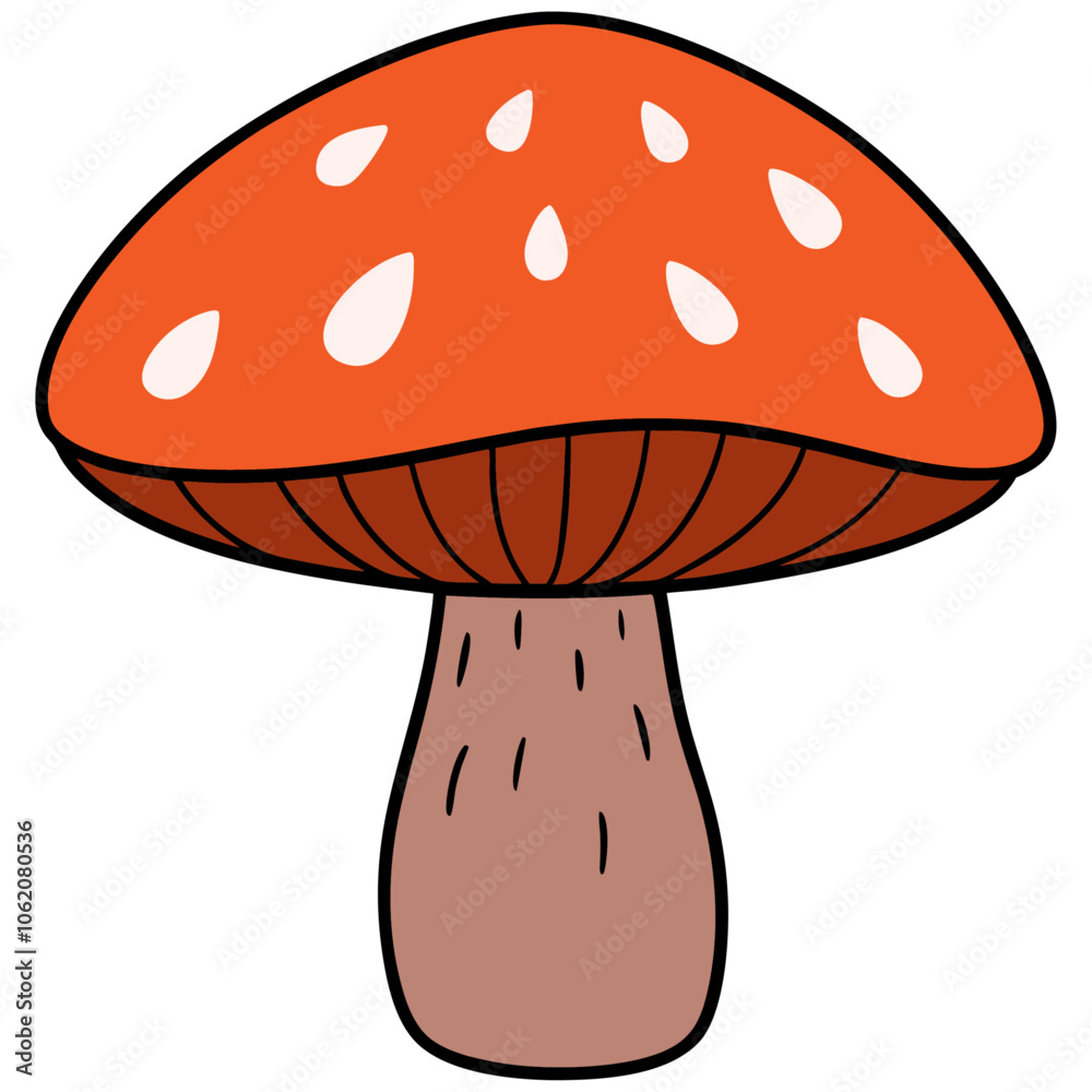 Mushroom Vector Icon Illustration clipart. Mushroom Vector Icon Illustration clipart.