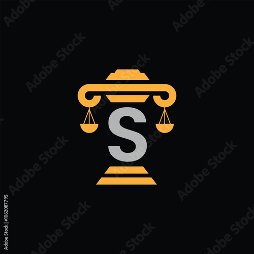 Modern law Firm Logo With Letter S