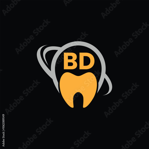 Dental Care Clinic Logo With Letter BD