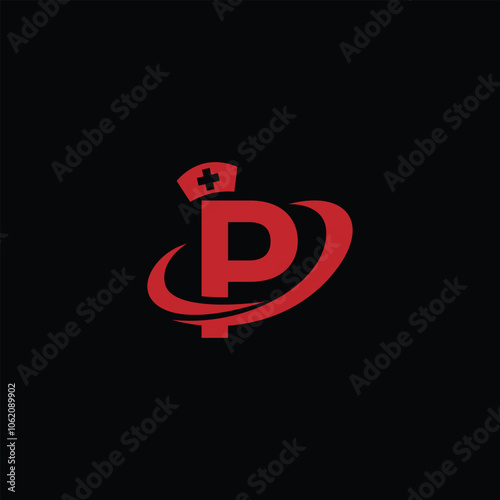 Modern Clinical Care Service Logo With Letter P