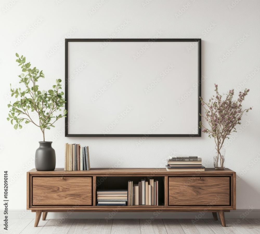 Fototapeta premium Mockup Frame Interior.