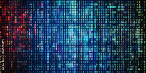 Binary code consisting of zeros and ones representing digital information, technology, data, coding