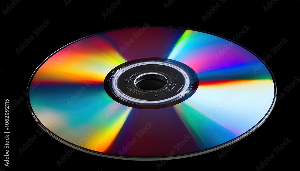Cd disc isolated on black background Cd disc isolated on black background