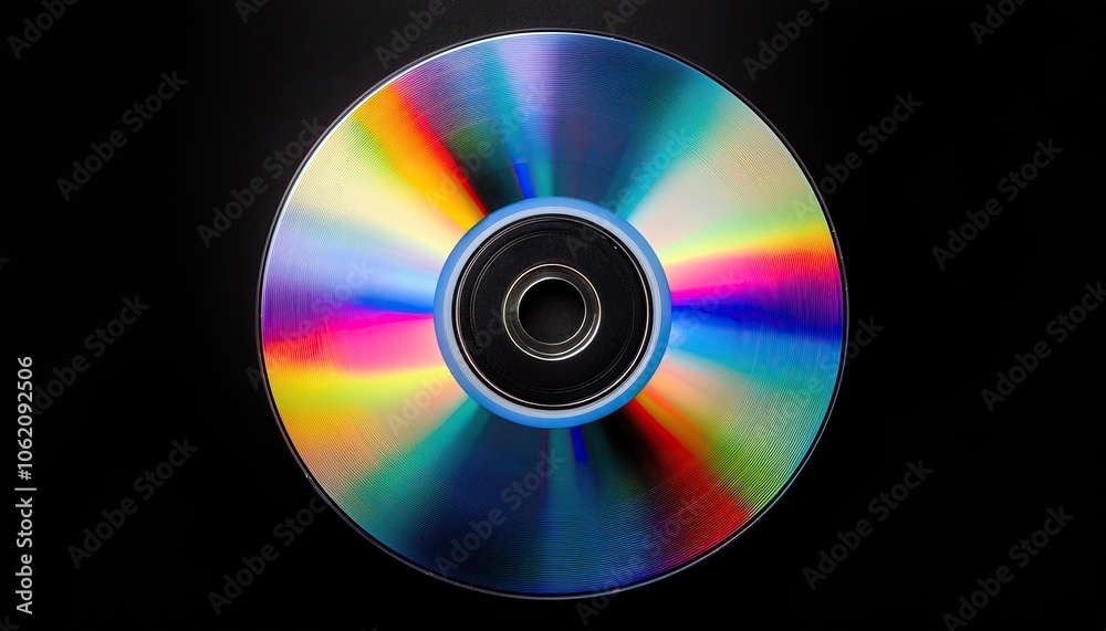 Cd disc isolated on black background Cd disc isolated on black background