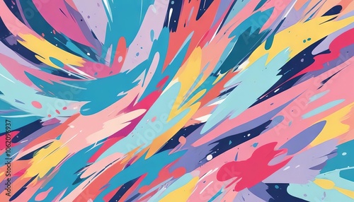 abstract colorful background with triangles