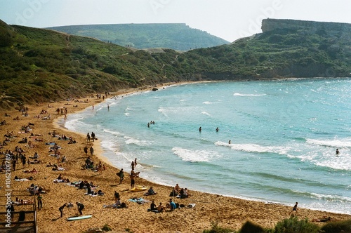 View of the beach (35mm Film) photo