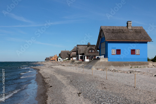 Strandhäuser in Heiligenhafen an der Ostsee