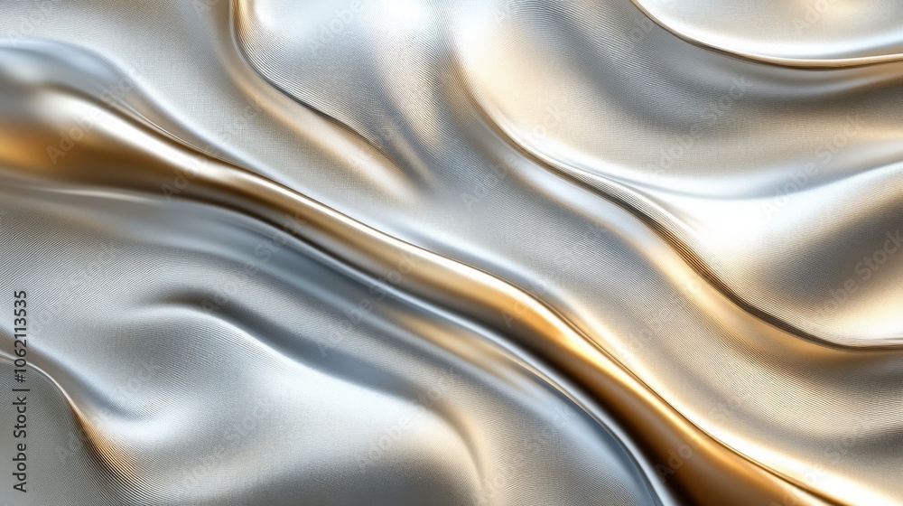 Obraz premium Soft Silver Metal Texture Smooth Background