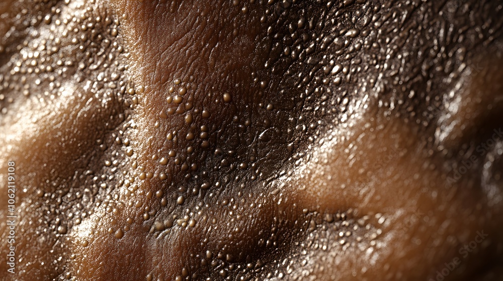 Fototapeta premium Detailed close-up view of textured natural surface displaying intricate patterns and lines under soft lighting in a studio environment