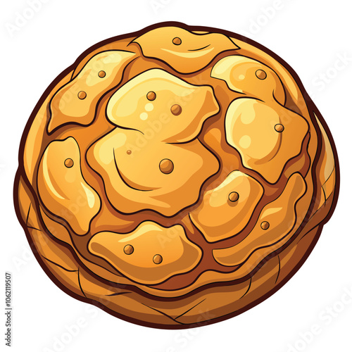 Snickerdoodle vector illustration Isolated white background.