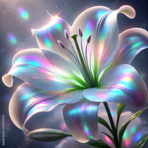 Iridescent Lily of Peace