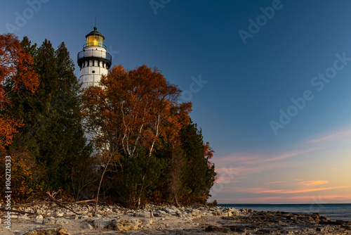 721-68 Cana Island Light Pre-Dawn Glow