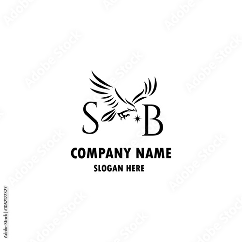 Free vector bird silhouette logo design 