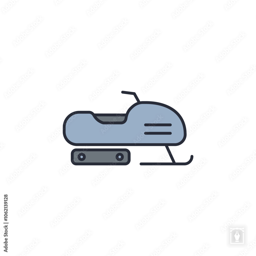Snowmobile icon. Snowmobile Symbol sign for mobile concept and web design. Vector icon, Logo illustration, Vector graphics Snowmobile icon. Snowmobile Symbol sign for mobile concept and web design. Vector icon, Logo illustration, Vector graphics