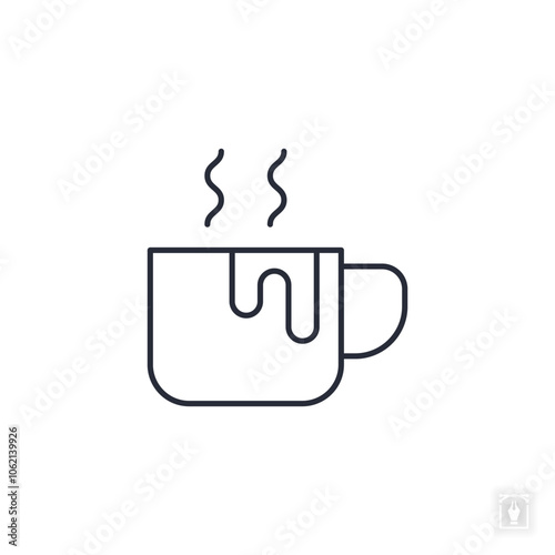 Warm cocoa icon. Warm cocoa Symbol sign for mobile concept and web design. Vector icon, Logo illustration, Vector graphics