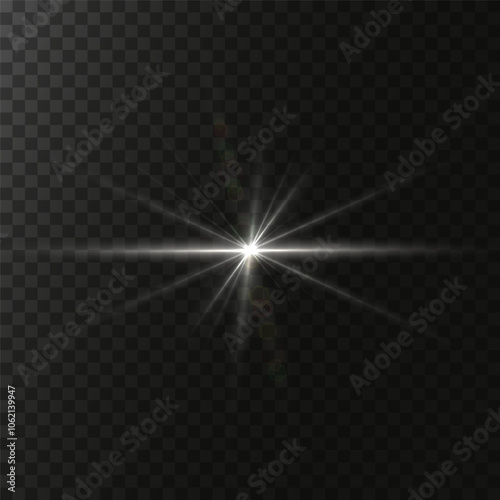 Sunlight, abstract special effect. Light effect set. Glowing isolated color transparent light effect set, lens flash, explosion, glitter, glitter, glitter, dust, line, solar flare, glitter and stars