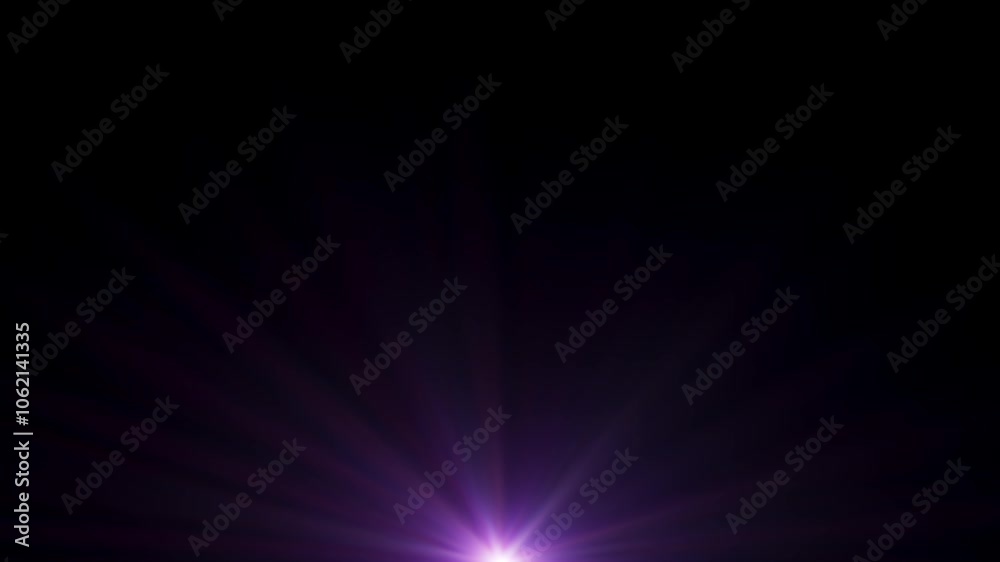 Red and Purple Fast Flickering laser light beams with transparent background layer[4K]