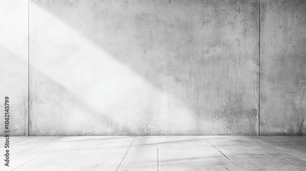 A minimalist concrete wall with natural light creating a serene atmosphere, perfect for background or interior design projects. A minimalist concrete wall with natural light creating a serene atmosphere, perfect for background or interior design projects.