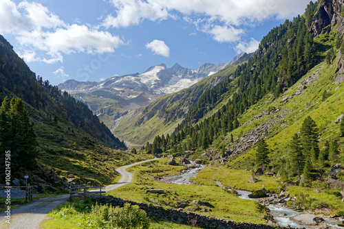 Mountain peaks in the Wildgerlostal in the Krimmler Tauern, Alps, Austria, Europe
