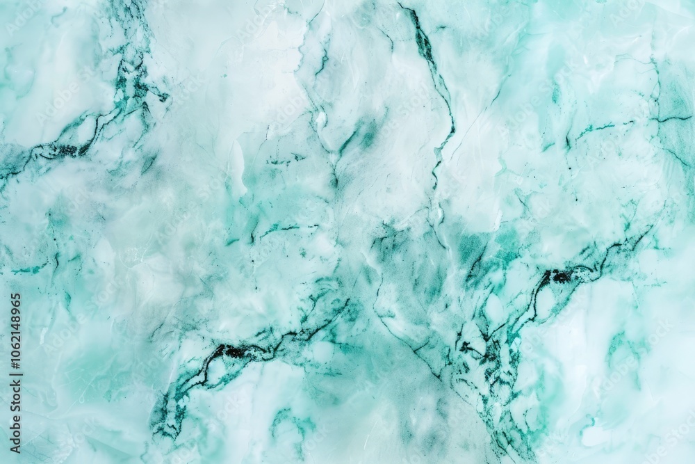 Obraz premium Abstract Green and White Marble Texture