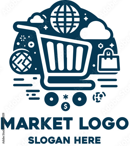 market logo illustration