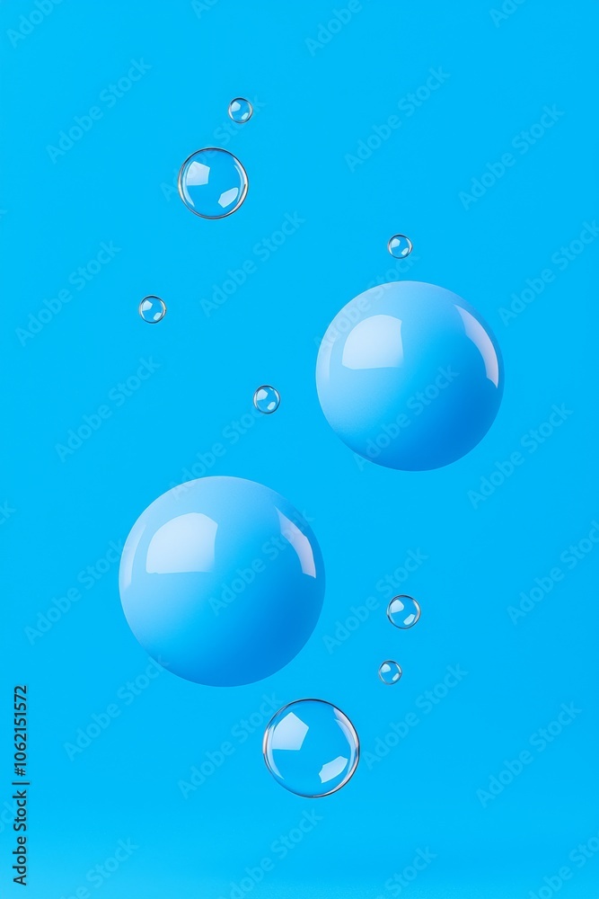 An underwater view of air bubbles heading for the surface. An underwater view of air bubbles heading for the surface.