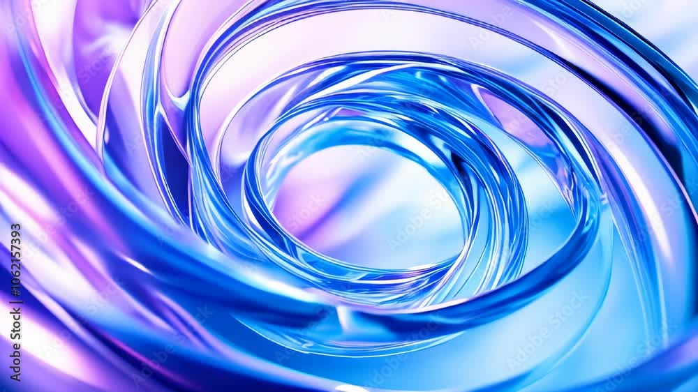 Abstract three dimensional curved glass shapes Abstract three dimensional curved glass shapes