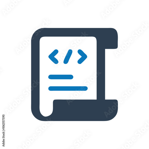 Script With Code Snippet Icon