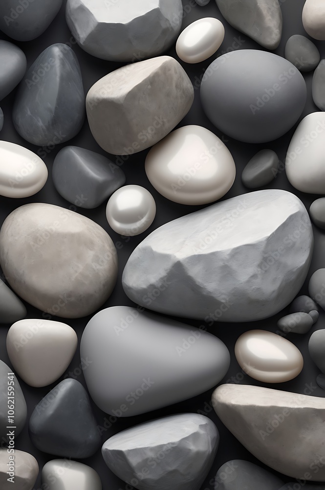 Smooth Stones: A Textured Palette Smooth Stones: A Textured Palette