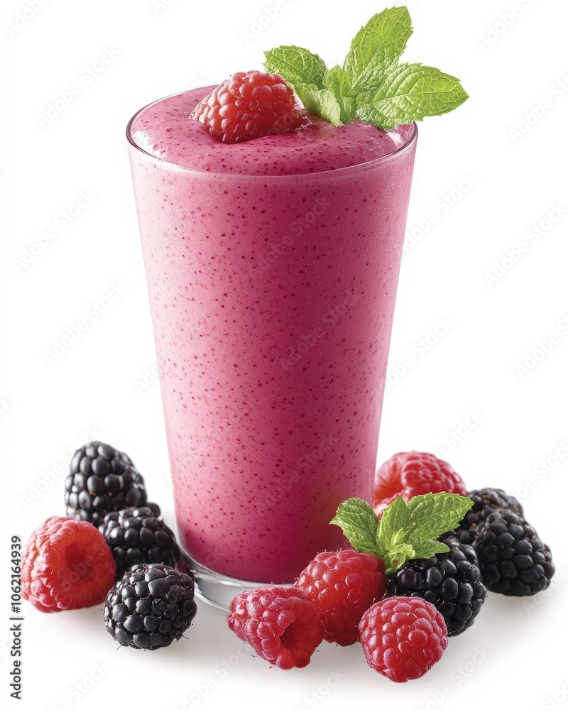 A refreshing smoothie made with ancient grains like quinoa and amaranth, blended with almond milk and fresh berries, offering a nutrient-rich beverage packed with protein and fiber A refreshing smoothie made with ancient grains like quinoa and amaranth, blended with almond milk and fresh berries, offering a nutrient-rich beverage packed with protein and fiber