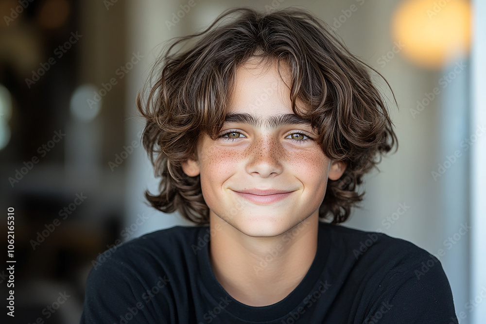 Portrait of smiling white cute teenage boy Portrait of smiling white cute teenage boy