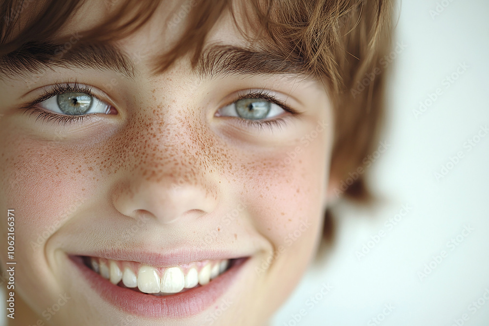 Portrait of smiling white cute teenage boy Portrait of smiling white cute teenage boy